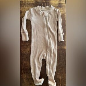 Burt's Bees Cream Kids Footie One Piece